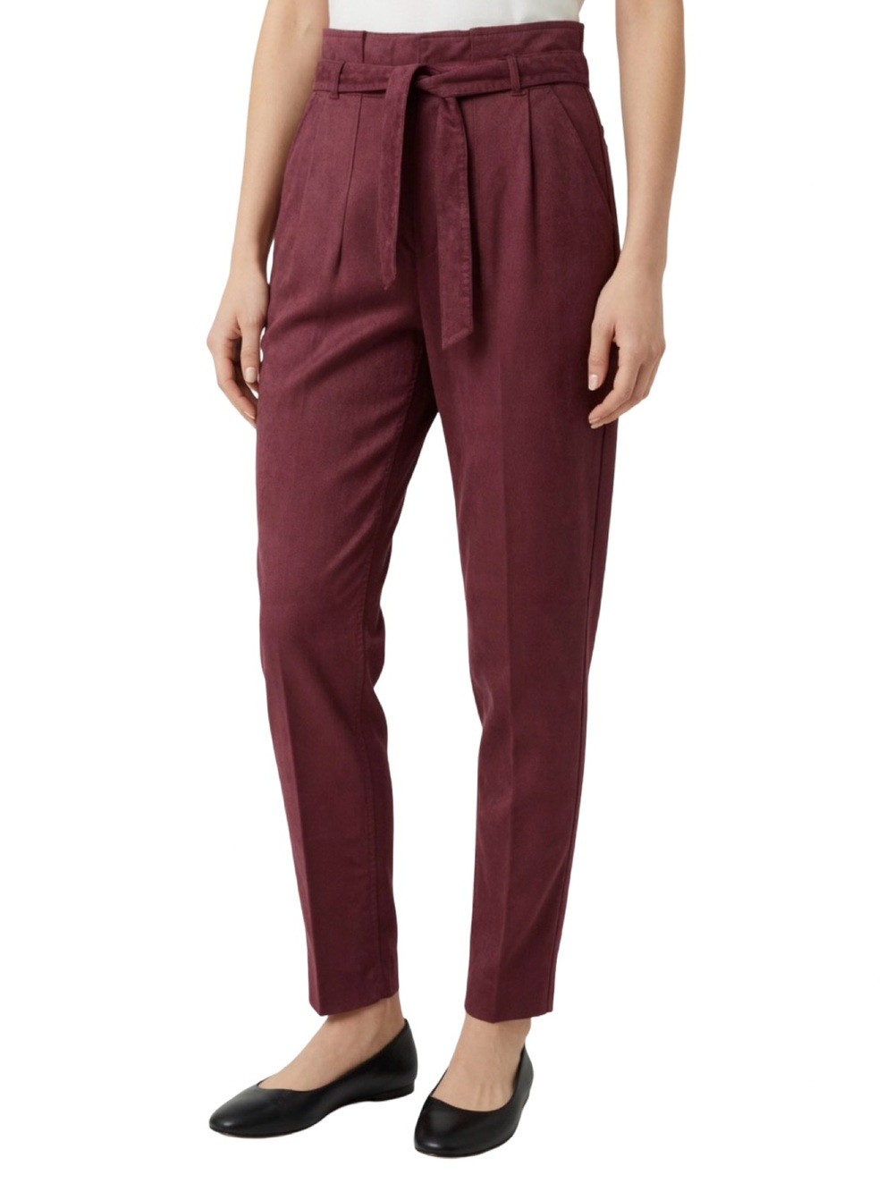 NEW Free People Nightfall Vegan Suede Pants  In Queen Pomegranate 6 NWT